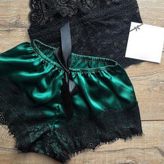 Satin Lace Sleepwear Set